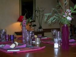 Table dresse  la Dsirade